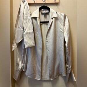 Ralph Lauren 100% Silk Paisley Blouse, Size 6